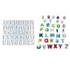 Semi-Stereoscopic Resin Keychain Molds DIY Alphabet Number Casting Mold Jewelry Craft Making Tools for Making Ornaments
