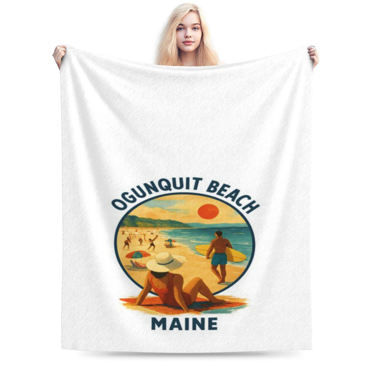 

Ogunquit Beach Maine Custom Comfortable Party An UltraSoft Micro Fleece Blanket 75x100cm 30x40in