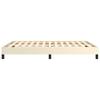 Bed Frame Cream 140 x 200 cm Faux Leather