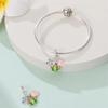 Springtime Flamingo Cactus Sunflower Animal Charms Beads Fitdiy Copper Original Bracelets Women Fine Jewelry Gift