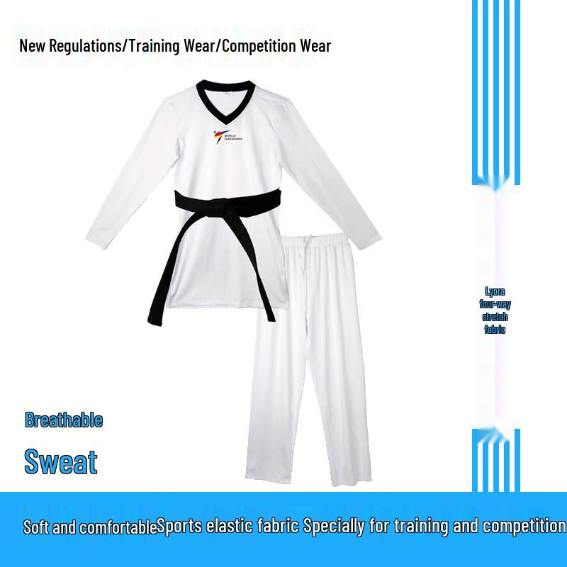 Taekwondo Četrvirzienu Stiepjamais Vienotais Tērps -