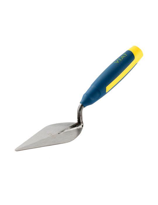 Truelle En Feuille D'olivier Soudée, En Plaque D'acier Traitée Avec Manche Ergonomique Bi-matière Pour Un Plus Grand Confort. Me