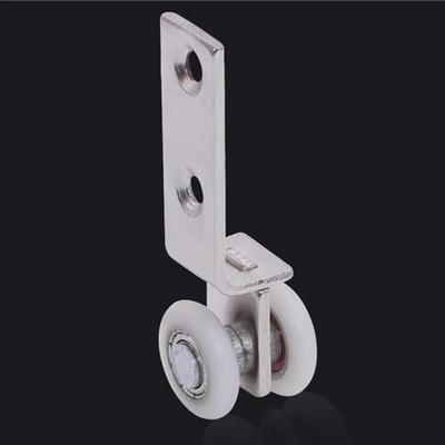 2Pcs Metal Sliding Door Pulleys Smooth Silent with Two Plastic Wheels Bearing Pulley Block 40x19mm 60x19mm Bearing Wheel