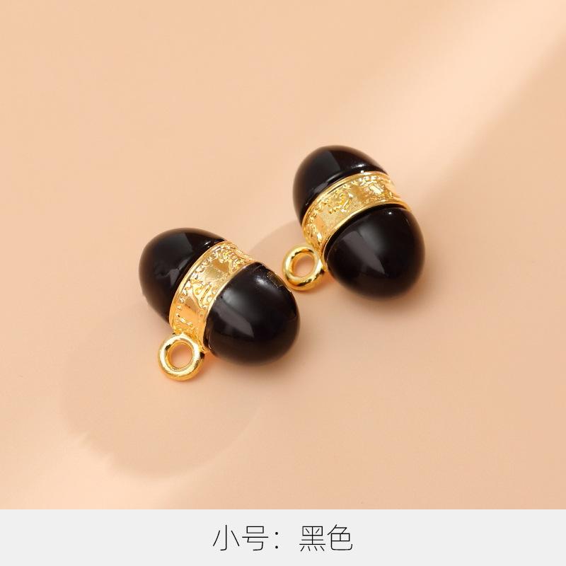 10Pcs Sweater Cardigan Buttons High-End Exquisite Metal National Style Bead Buttons High-End Tang Suit New Chinese Women'S Cheongsam Buttons