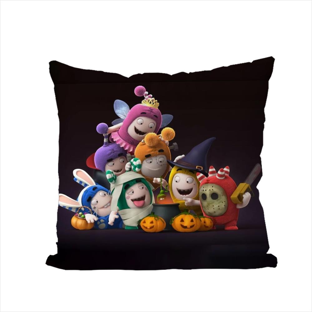 Oddbobs Pillow Case For Car Sofa Decorative Home Doublesided Print Plush Square Throw Pillow Cushion Cover