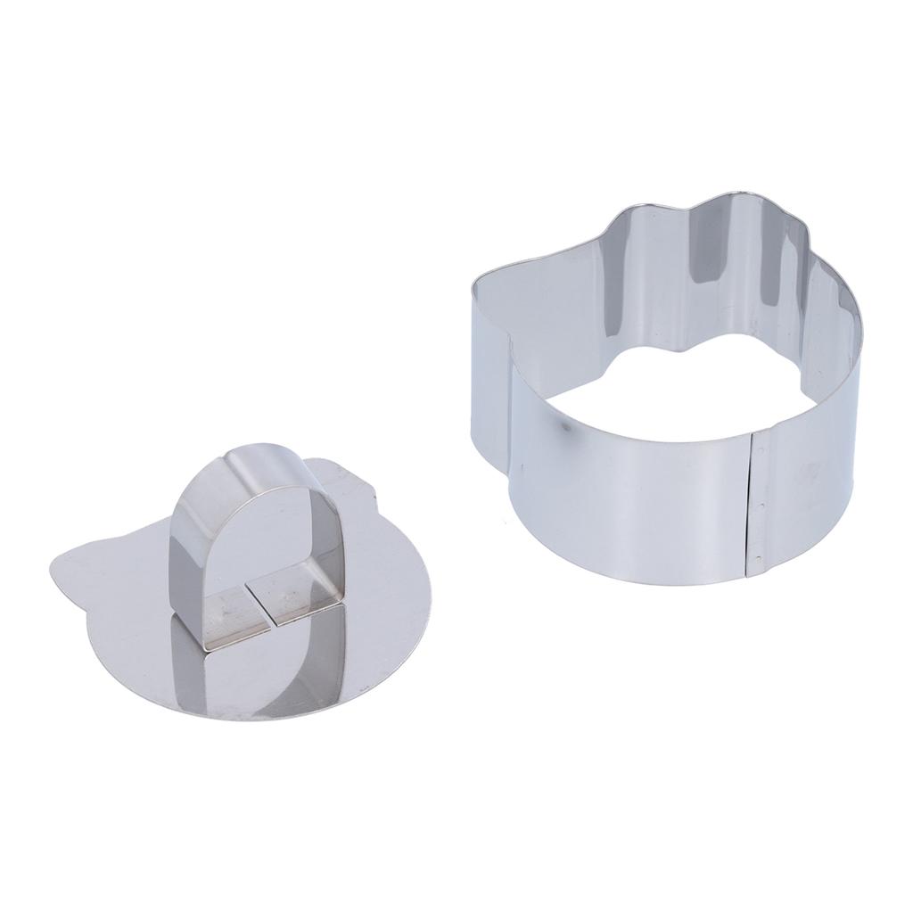 Forma pierścieniowa do musu ciasta ze stali nierdzewnej, pierścienie deserowe, wykrawacz do ciasta na sałatki, ciastka, narzędzie do pieczenia