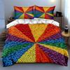 Vibrant, Textured, Radial. Bedding Duvet Cover Sets Duvet Covers Pillowcases Gifts (1 * Duvet Cover 2 * Pillowcases, Without Duvet Insert)