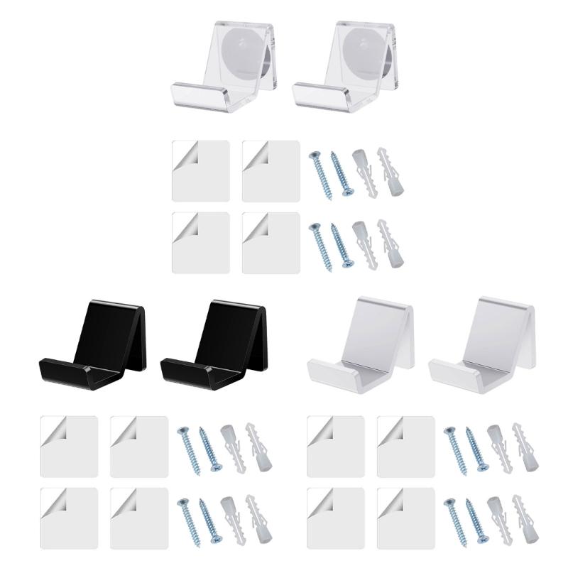 2pcs Sturdy Game Controllers Storage Shelf Convenient Wall Hangings Hook for Game Controllers Headsets Organizers Shelf