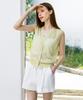 HYFVE Tone-On-Tone Sleeveless Cardigan