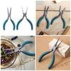 2Pcs Chain Nose Pliers Jewelry Crafting Pliers Steel Hand Tool Professional Jewelry Pliers Suitable for Crafting