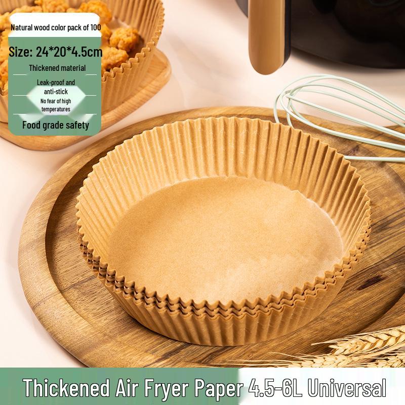 Air Fryer Non-Stick Oil-Absorbing Baking Paper Cups, 40g Silicone, Food-Grade, Round, 40-Pack