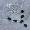 Chrome Diopside Gemstone Handmade 925 Sterling Silver Jewelry Necklace 18" M-395