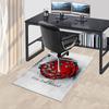 1pc Fire and Blood Office Carpet Chair Mats, Home Decor Mat | Fantasy Theme Mat | Durable Mat, Dragon DecorB09