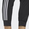 Adidas Casual Side Stripe Tapered Knit Pants Women Bottoms Black GP0642
