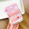 Pegatinas de Uñas Portátiles de Dibujos Animados para Niñas - Estilo Largo Blanqueador de Uñas, Nuevo Diseño 2026 para Uñas de Niñas Medianas y Grandes