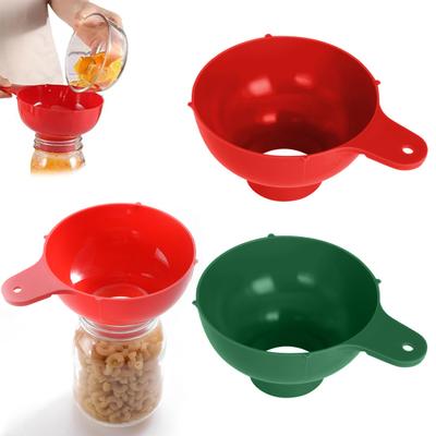 Geniş Ağızlı Huni Mutfak Laboratuvar Kamp İçin Gıda Sınıfı Plastik Huni Kolay Dökme Daha Az Dökülme Dağınıklık Çok Yönlü Konserve Malzemeleri