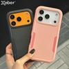 Luxury Armor Mech Shockproof Phone Case For iPhone 17 16 15 14 Plus 13 12 11 Pro Max Matte Hard Hybrid Bumper Protection Cover