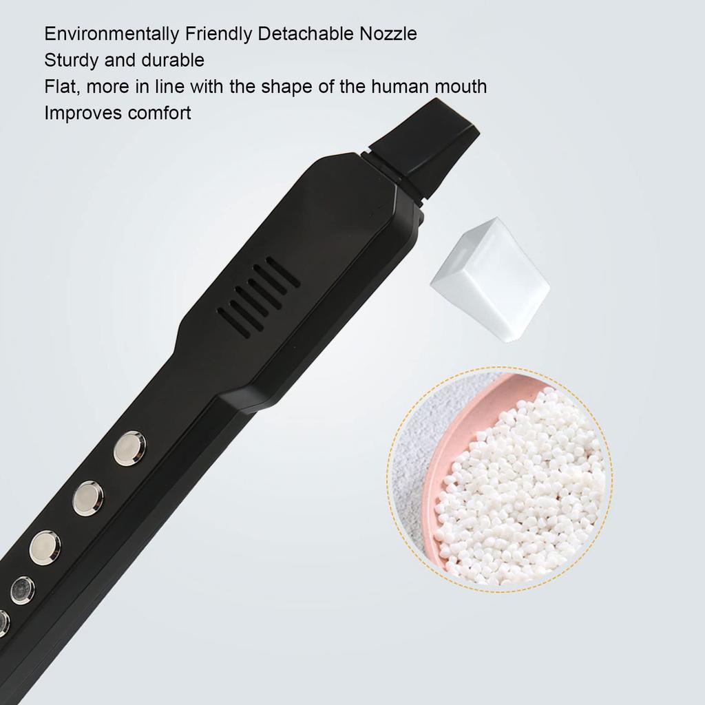 Vbestlife Digital Wind Instrument, Mini Electronic Wind Instrument Set with 12 Accompaniments, 10 Tones, MIDI Connection, Rechargeable Wind Whistle