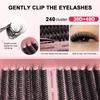 240 Clusters D Song Single Cluster False Eyelashes 30D100Ddiy Segmented Grafting To Extend Natural Dense Hair