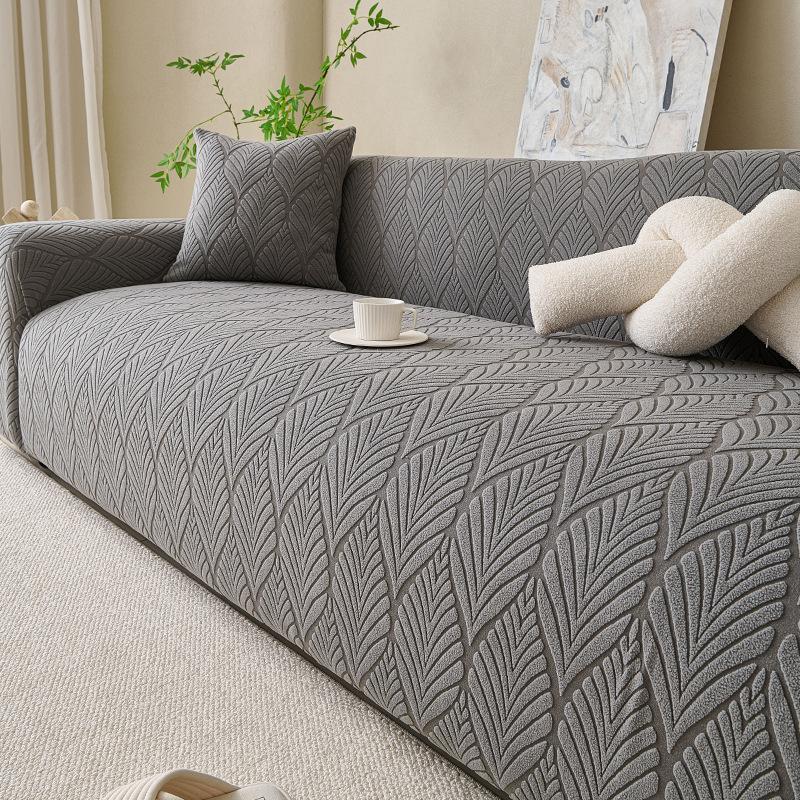 Neuer minimalistischer Stil Polarfleece Sofabezug Elastischer Vollbezug Alle Jahreszeiten Universell Rutschfestes Stoffkissen