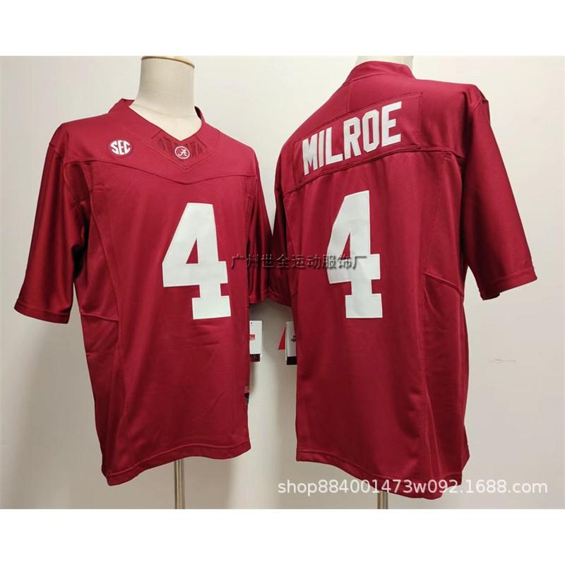 Mens Rugby Jersey Custom Embroidered Number 4 Training Uniform USA College Style Cotton Blend Sportswear