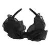 2PCS Black Mesh Bow Headband Fashionable Comfortable Princess Bow Headband for Women Bow Hairband Hair Accessories