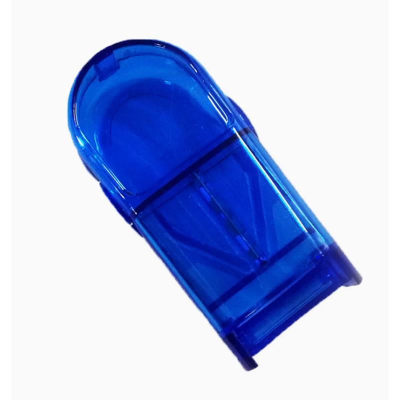 Portable Tablet Cutter Dose Divider Convenient Pill Splitter Storage Box for Daily Medicine Taking
