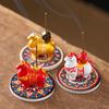 Pony Shape Zodiac Pony Incense Burner Resin Indoor Incense Burner Kawaii Cense Holder  Office Decor