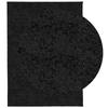VidaXL Shaggy Rug with Long Pile, Floor Carpet, Area Rug, Rug for Living Room Bedroom Hallway, Modern Black 375279