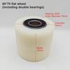 4Pcs Small Hydraulic Handling Caster Wheels - Polyurethane Nylon Replacement Fork Wheel Bearing for Lifting Equipment