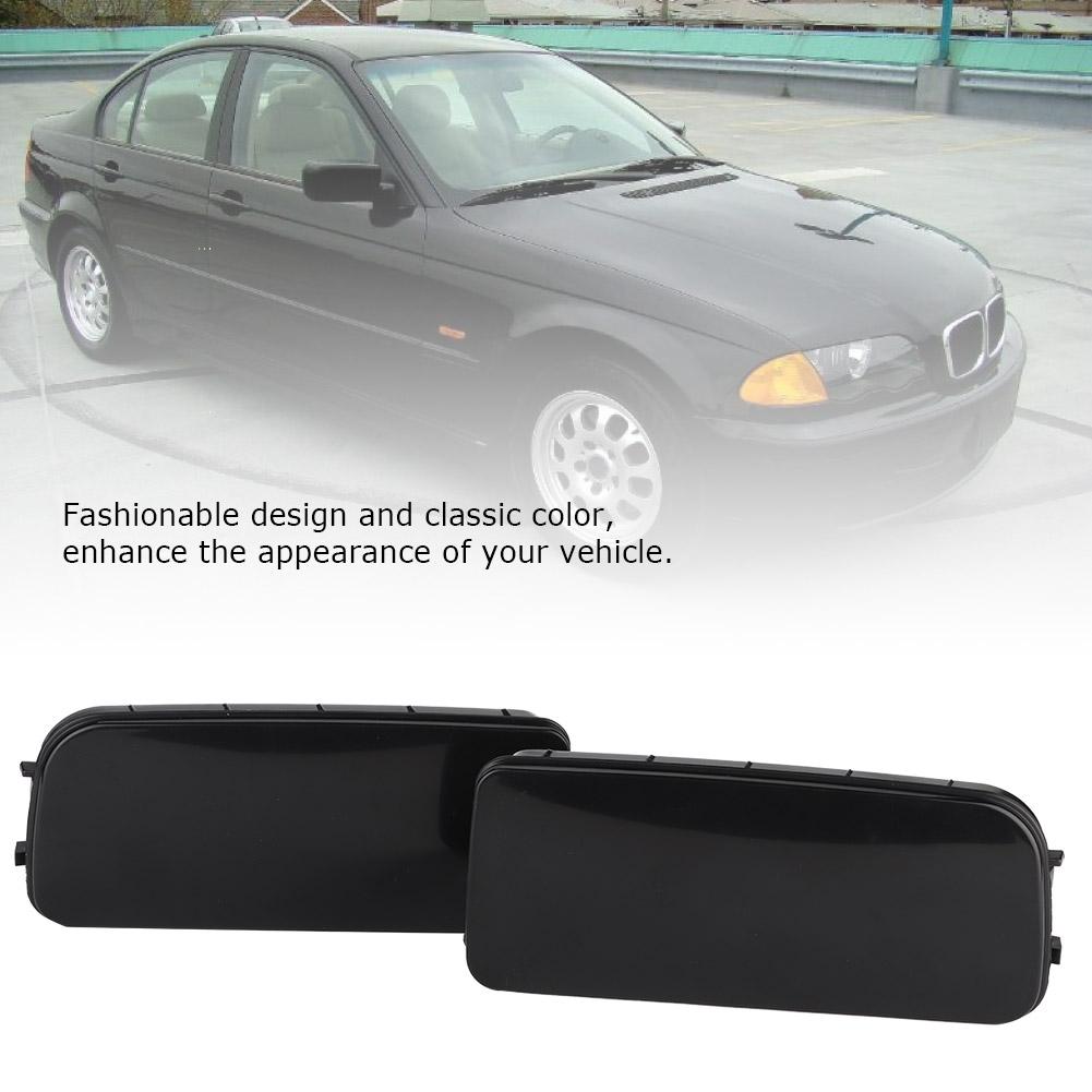 ABS Black Front Fog Light Lamp Cover Trim Frame Fit for E30 E36 E46 318 323 325(#3)