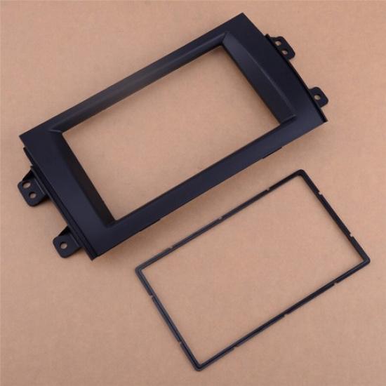 1x Car Stereo Radio Black Plastic Frame Panel Trim Dash For Suzuki SX4 2007-2013