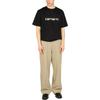 Carhartt WIP SS22 Letter Print Casual Short Sleeve T-Shirt Men Tops Black I0310470-D2-XX