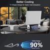 Laptop Stand for Desk, Metal Computer Riser, Heavy Stable PC Holder, Ergonomic Laptops Elevator for 12 To 17.3 Inches Notebook Computer