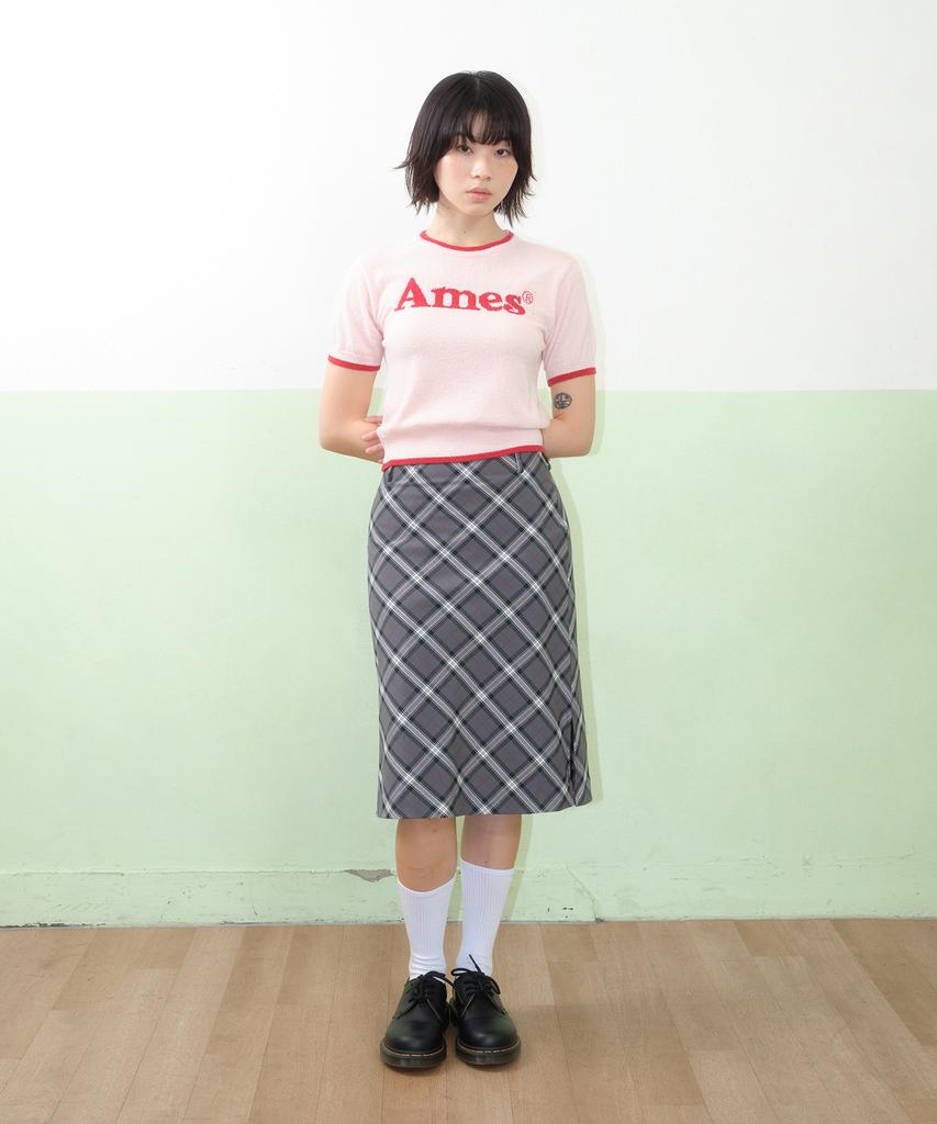 AMES-WORLDWIDE Basic Logo Knit Pink