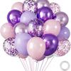 30-Piece Colorful Metal Sequin Balloon Set for Birthday Parties and Ceremonies