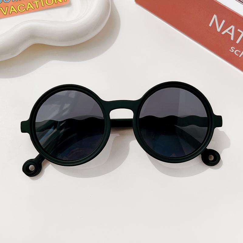 Boy Girl Cute Cartoon Bear Shape Fashion Round Sunglasses Children Vintage Sunglasses UV Protection Classic Kids Eyewear