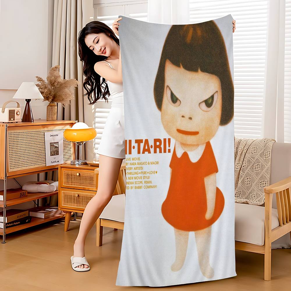 Y-Yoshitomo Nara Big Microfiber Beach Towels Quick Dry Towel Sand Beach Towels Pool Towel for Travel Swim Pool Yoga