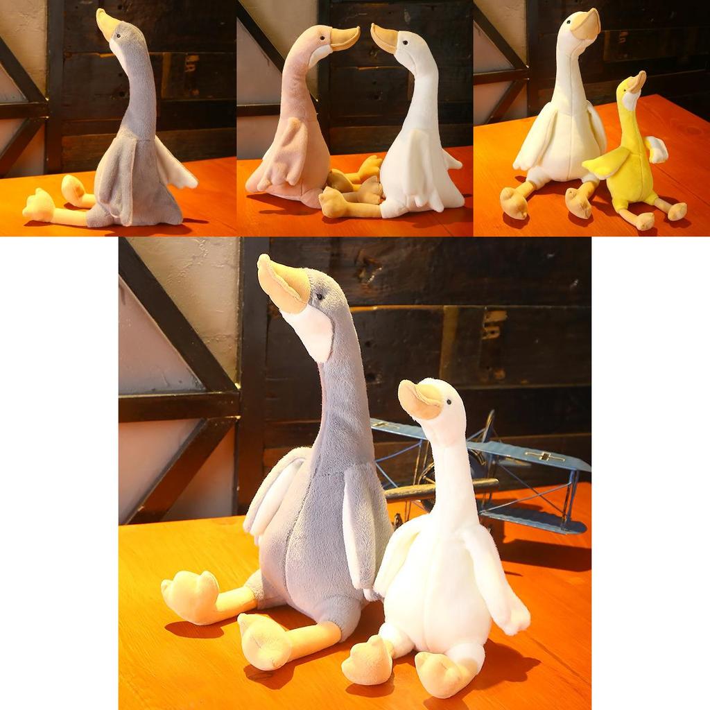 Cute White Pink Gray Swan Plush Toy Plush Doll Pillow For Kids Baby Gift And Comfort