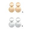 1 Pair Alloy Earring Ear Pendent Fashion Jewelry Fine Workmanship Long-lasting Round Plate Exquisite Attractive