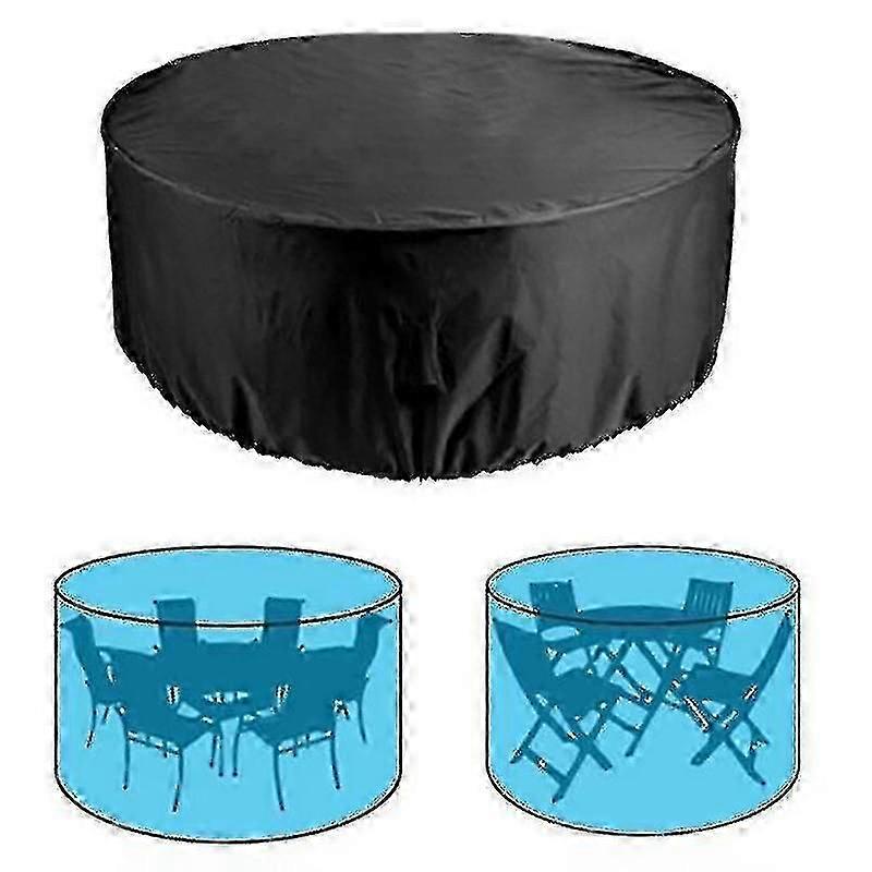 280X110CM Garden Furniture Cover, Outdoor Furniture Cover Waterproof Round Table Cover Heavy Duty Cover Tough