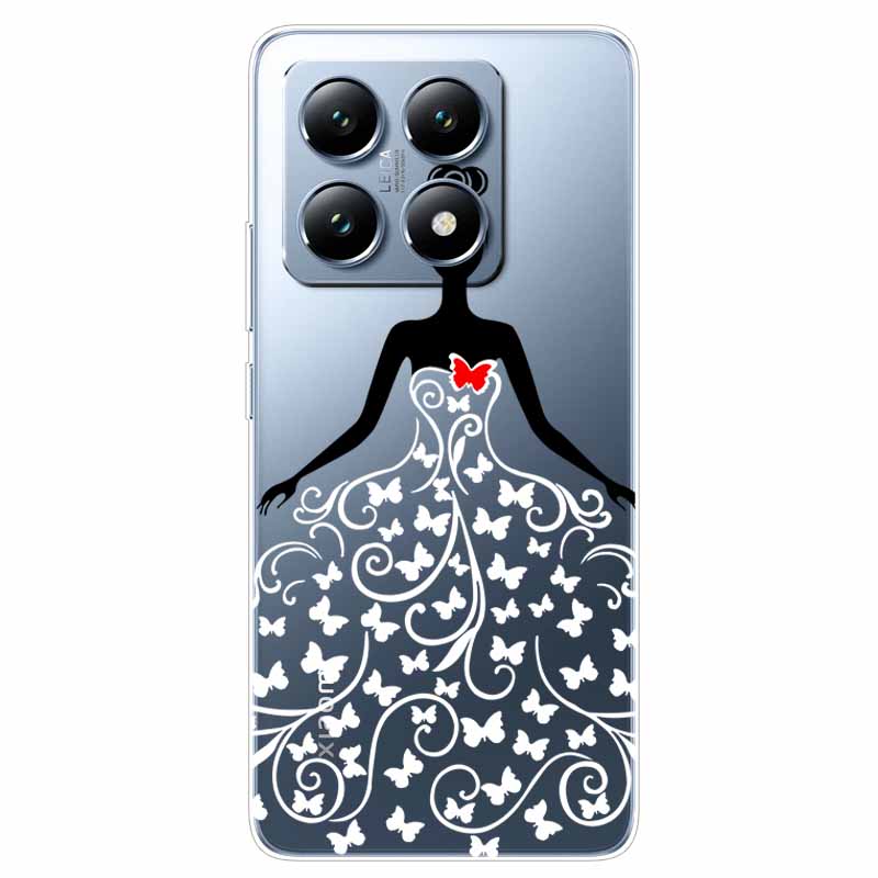 For Xiaomi 14T Case Transparent Cute Soft Silicone TPU Coque for Xiaomi 14t Pro Phone Cover Clear Capa Mi14T 14 t 14tPro Shells