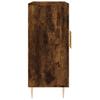 Sideboard Smoked Oak 90x34x80 cm Wood Based Material