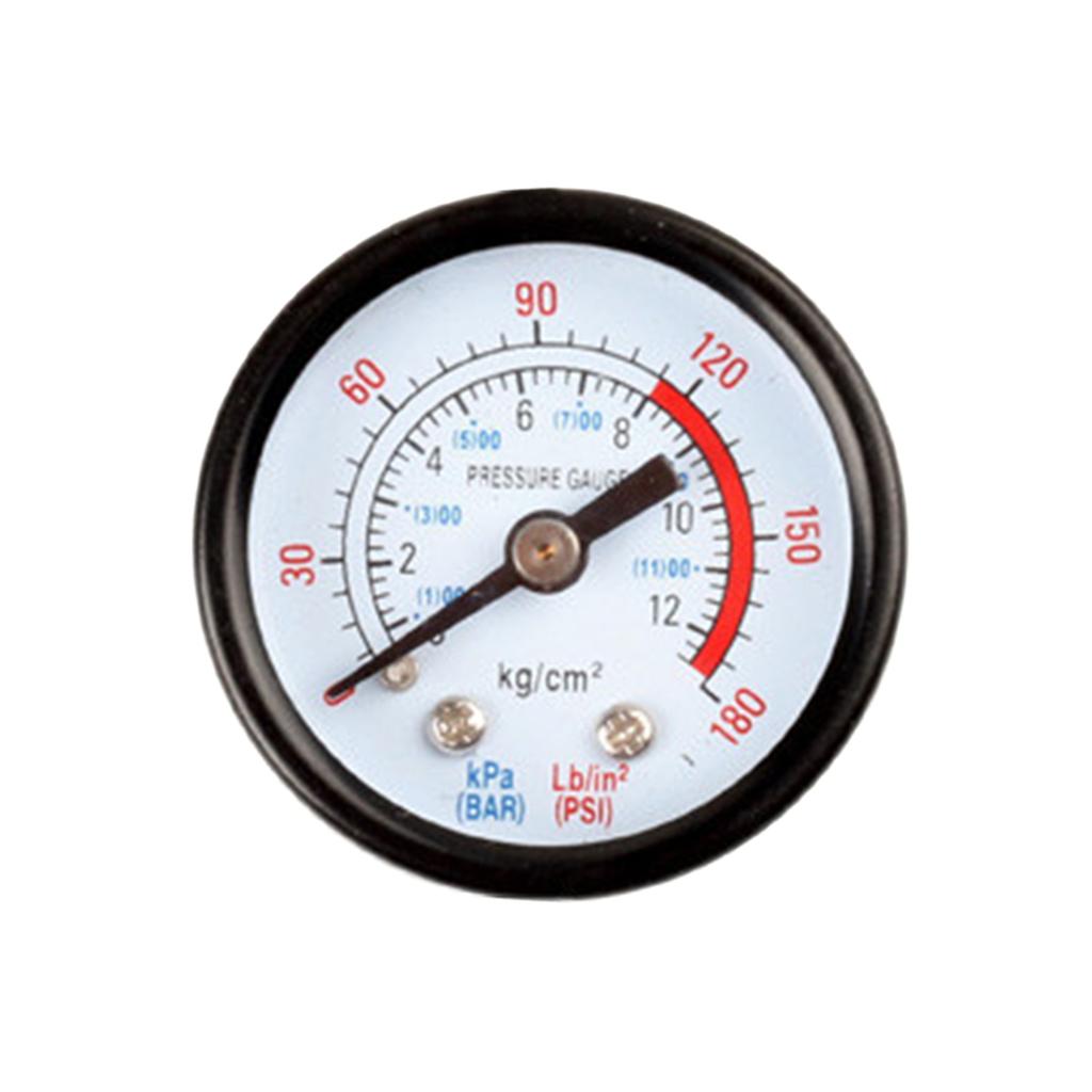Pressure Gauge Air Compressor Pressure Gauge with Iron Housing Instrument Pressure Measuring Meter for Screw Compressors