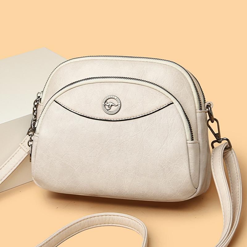 Women's Leather Crossbody Bag  Large Capacity Bag  Small Messenger Bag