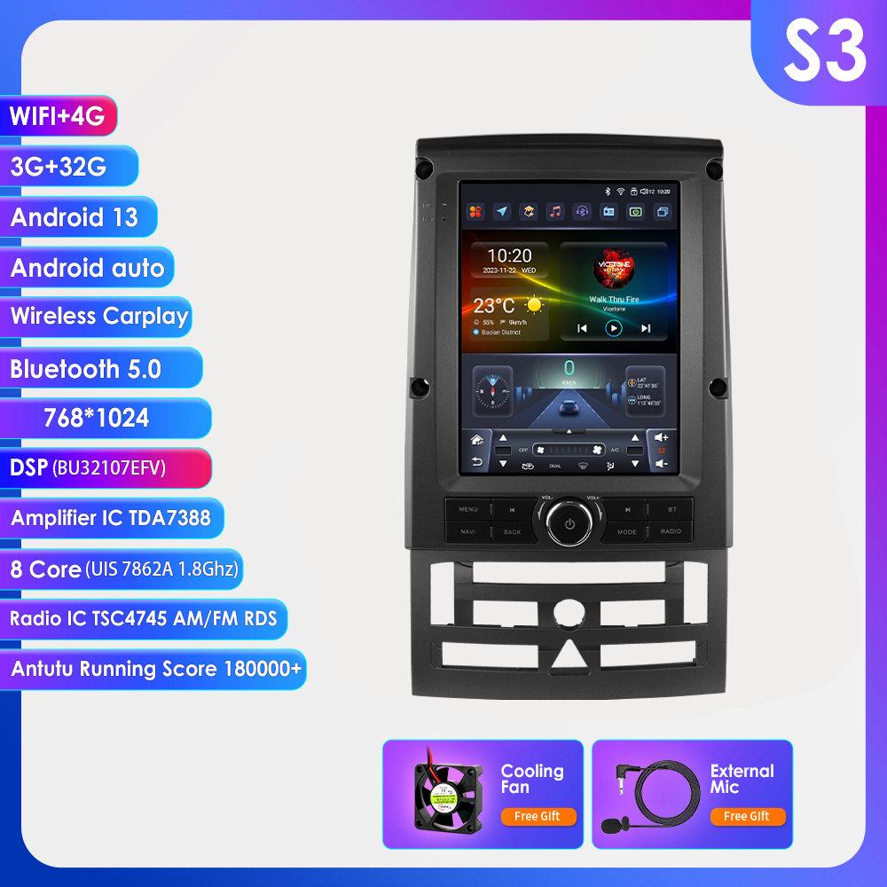 Autoradio 9.7 "7862 Android 13 Auto autoradio pour Peugeot 407 cc SW 407CC 2004-2011 Autoradio lecteur multimédia GPS stéréo 360 Cam Carplay