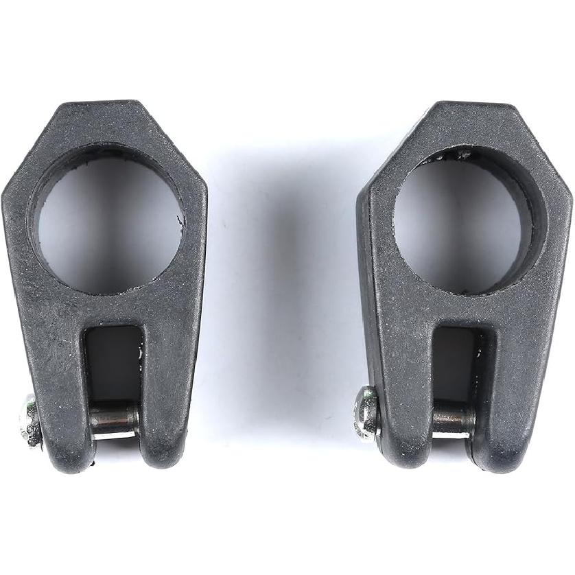 Mxeol Boat Top Fittings Hardware Combo Black Nylon Bimini Caps Jaw Slides Deck Hinges Pad Eye w/Screws