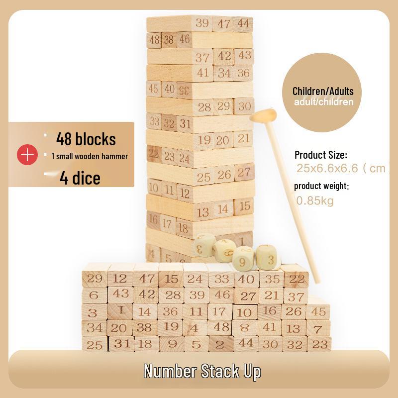 Деревянные кубики Дженга «Правда или Действие»: Игра на многослойное складывание для взрослых.