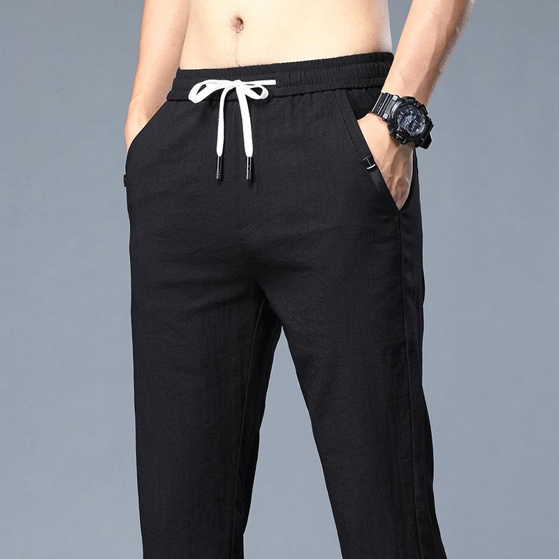 

Повседневные брюки мужские весенние модные мужские одежды корейские повседневные прямые брюки тонкие мужские карманные украшения 38