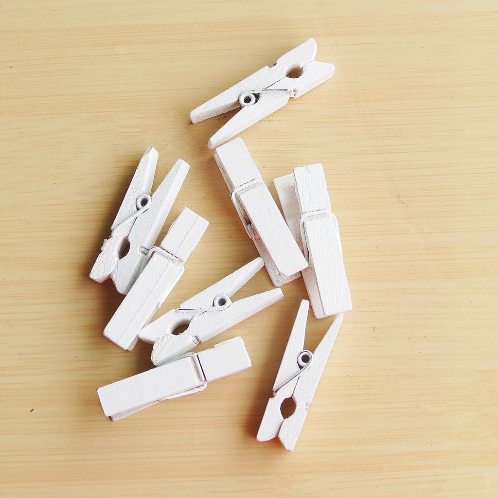 25pz Mini Clip Foto Legno Colorato Naturale Molletta Carta Memo Molletta Vestiti Legno Fai da Te Cancelleria Natale Festa di Matrimonio Decorazione Casa